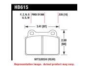 Hawk DTC Dynamic Torque Control Brake Pads HB615U.535 Fits MITSUBISHI 2008