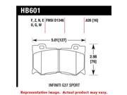 Hawk HB601F.626 HPS Brake Pads Fits INFINITI 2009 2013 FX50 Position Front;