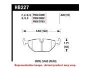 Hawk HB227N.630 Hawk Performance Street Brake Pads Fits BMW 1992 1998 318I