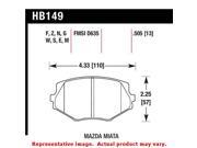 Hawk HB149G.505 Hawk DTC (Dynamic Torque Control) Brake Pads Fits:MAZDA 1994 - Hawk HB149G.505 Hawk DTC (Dynamic Torque Control) Brake Pads Fits:MAZDA 1994 -
