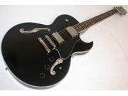 ean Guitars Colt Semi Hollow Body Electric Guitar Classic Black COLT CBK