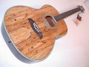 Oscar Schmidt Folk Style Acoustic Guitar Spruce Top Spalt Maple Finish OF2SM