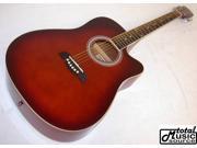 Oscar Schmidt by Washburn Acoustic Guitar w Gig Bag Red Picks OD45CRDBPAK