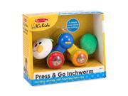Melissa Doug K s Kids Press and Go Inchworm Baby and Toddler Toy