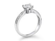 0.68 Carat Round Diamond Solitaire Engagement Ring in 14k white gold IJ I1 I2