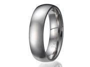 6mm Men s Plain Titanium Ring Wedding Band Sizes 9 to 13