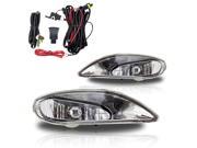 02 04 Toyota Camry Fog Lights JDM Clear Front Driving Lamps Wiring Kit PAIR