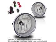 07 12 Toyota Tundra Fog Lights Chrome Front Driving Lamps WiringKit PAIR