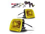 96-98 Honda Civic Fog Lights Front Driving Lamps Yellow Lens +Wiring Kit PAIR SET 96-98 Honda Civic Fog Lights Front Driving Lamps Yellow Lens +Wiring Kit PAIR SET