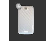 IPG HTC One XL X SILVER Carbon Fiber BACK Skin Protector 3D Sticker