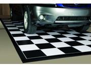 7 5 x17 75 mil PVC Ceramic Texture Black White Checker With Black Border