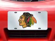Fanmats NHL Chicago Blackhawks License Plate Inlaid 6 x12