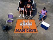 Illinois Man Cave Tailgater Rug 60 x72