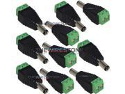 530110 CCTV BNC Connector w Female to Male DC Screw for Security Camera 10 pk