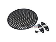 12 Steel Speaker Subwoofer Sub Woofer Waffle Mesh Grille with Clips Screws