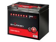 Shuriken SK BT80 1800 Watts 80 Amp Hours Large Size AGM 12 Volt Battery 1800W