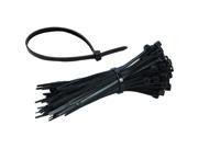 Heavy Duty UV Resistant Black 4 inch 18lbs Nylon Zip Cable Wire Ties 100 pack