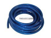 High Quality Blue 0 Gauge or AWG 25 Feet 25ft Car Audio Power Ground Cable Wire