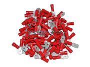Install Bay RVMD250 Red Vinyl 22 18 Gauge .250 Male Quick Disconnect 100 pack