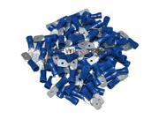 Install Bay BVMD250 Blue Vinyl 16 14 Gauge .250 Male Quick Disconnect 100 pack