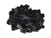 The Install Bay BCC14 Black 1 4 Cable Clamps 100 pack