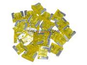 The Install Bay ATMLP20 25 Yellow 20 Amp Mini Low Profile Fuse 25 pack 20A