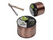 14 Gauge AWG 2 Conductor Stranded 250 Feet Transparent Speaker Wire Audio Cable