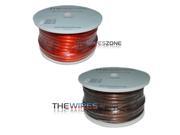The Wires Zone PW4 100 High Performance Red Black 4 Gauge 100 ft Power Cable