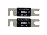 The Install Bay ANL250 High Quality Nickel Plated 250 Amp 250A Fuse 2 pack