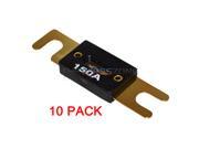 10 x High Quality Gold Plated 150 Amp 150A Car Audio ANL Fuse 10 pack