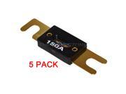 5 x High Quality Gold Plated 150 Amp 150A Car Audio ANL Fuse 5 pack