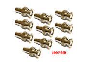 Coaxial Video Cable BNC Male Plug to RCA Female Jack Adapter Connector 100 pk