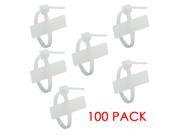 White Heavy Duty 10 inch Nylon Industrial Label Cable Wire Zip Tie 100 pack