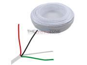 White Solid 22 AWG 4C 22 4 500ft Copper Alarm Security Burglar Cable Wire 500