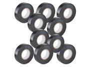 10 Rolls 3 4 x 60 Feet Black Insulated Flame Retardant PVC Electrical Tape 60ft
