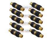 High Quality Gold Plated RCA Female to Female Barrel Connector Adapter 10 pack