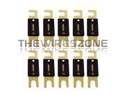 High Quality Gold Plated 250 Amp ANL Fuse Inline Wafer for Car Audio 10 pack