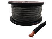 4 AWG Gauge 125ft 100% Copper Flexible Power Ground Wire Cable True Spec Black