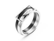 Merdia Stainless Steel I wanna to be with you forever Couple Rings for Man and Women Size 9