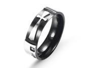 Merdia Stainless Steel Cross Love Finger Ring for Women and Man