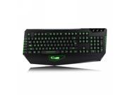 Dare u Judges 3 Colors LED Illuminated Ergonomic Multimedia Backlight Backlit USB Wired Gaming Keyboard Black