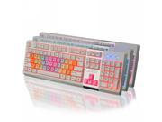 Merdia Ajazz AK10 3 Color 3D Key Backlight USB Wired Gaming Keyboard