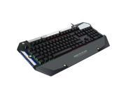 Merdia FL·ESPORTS USB Wired Rainbow Backlight Zero Axial Gaming Keyboard Black