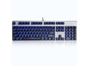 Merdia FL·ESPORTS USB Wired Blue Backlight Blue shaft Mechanical Armor GT104 Gaming Keyboard Black