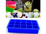 15 Cavity Silicone Drink Ice Cube Pudding Jelly Cake Chocolate Mold Mould Tray Set of 2