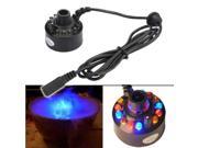 Ultrasonic 12 LED Mist Maker Fogger Atomizer Air Humidifer Water Fountain Pond