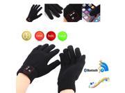 Bluetooth Calling Gloves Touch Screen Mobile Headset Speaker For Andriod iPhone