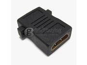 Geek Buying HDMI Extend Adapter Converter HDMI Female to HDMI Female 180 Degree for HDTV Home Theater DVD Player HDMI Devices Black