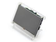 5 Screen Transparent Shell Type B For Raspberry Pi 5 Resistive Screen 5inch HDMI LCD