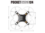 FQ777 124 Upgrade FQ777 124 Pocket Drone 2.4G 4CH 6Aixs Gyro Quadcopter With 2PCS Battery RTF Black